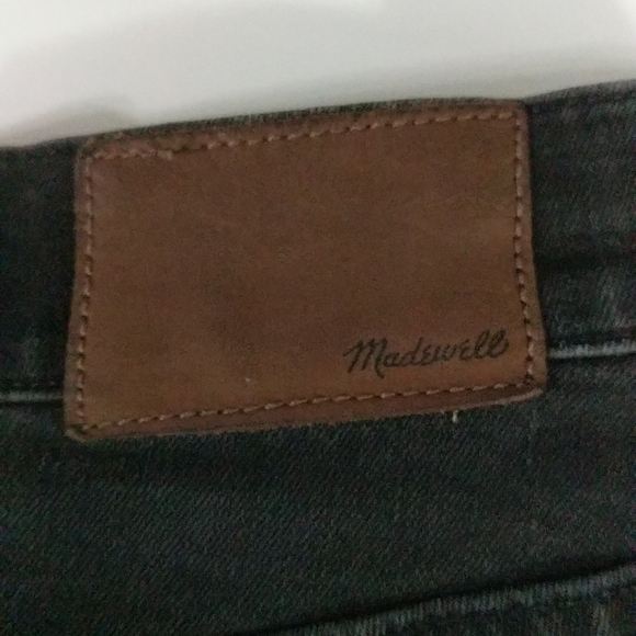 Madewell Black High Riser Cut Off Shortie Shorts - size 30 - Picture 7 of 7